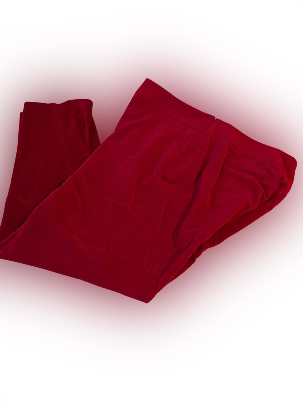 NWOT Talbots  Red  Velveteen Pants size 12P